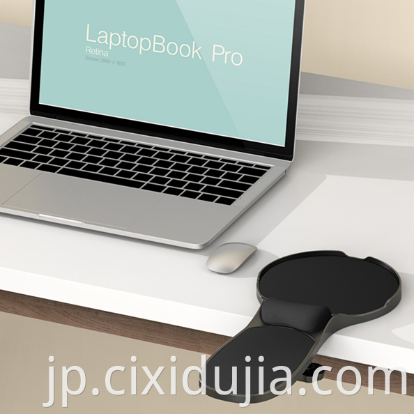plastic portable arm rest with mouse pad